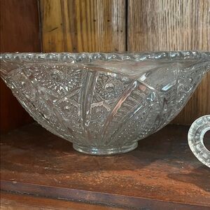 Elegant Clear Glass Bowl